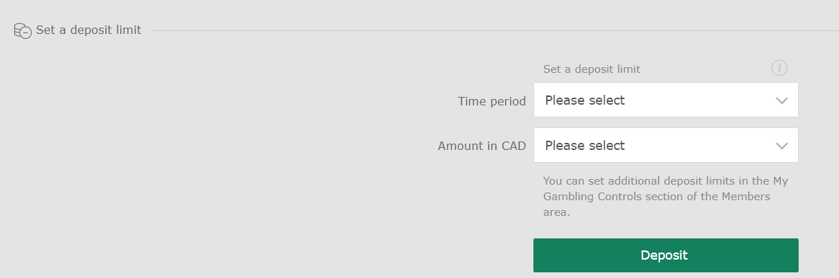 Bet365 Setting an Account Limit