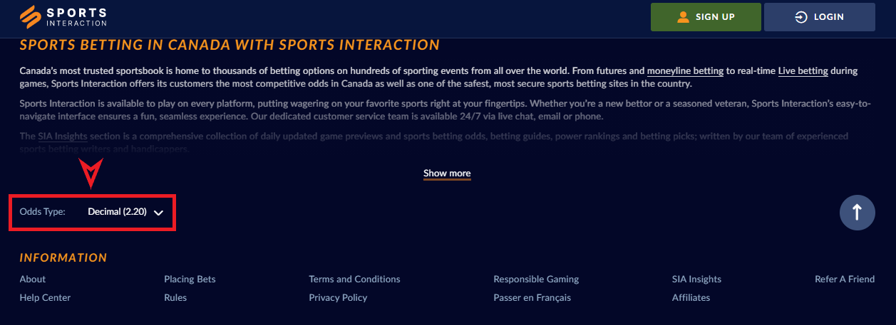 Sports Interaction Canada Review - Claim the Sports Interaction Bonus