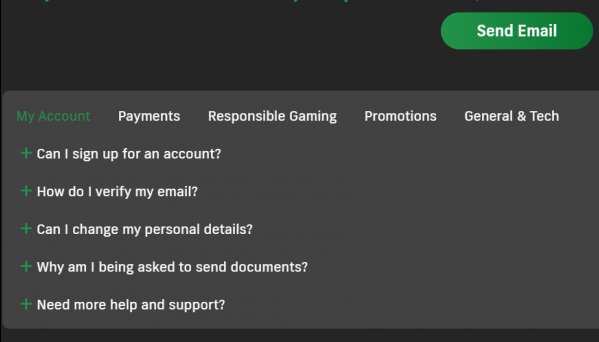 Bet99 Help Tab