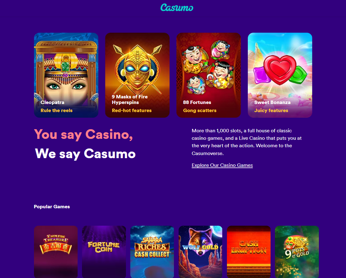 Casumo Casino Canada Review Sign Up Today Casumo Casino Canada Review Sign Up Today