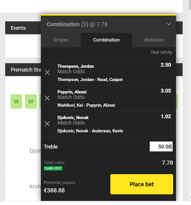 tennis parlay bet