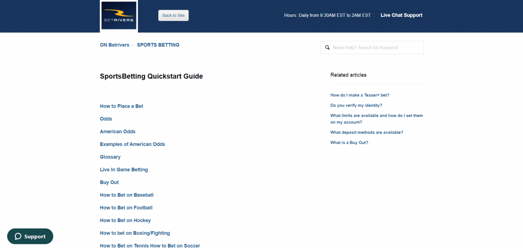 BetRivers Help Center