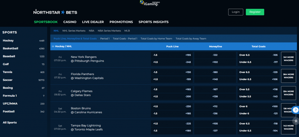 NorthStar Bets Sportsbook