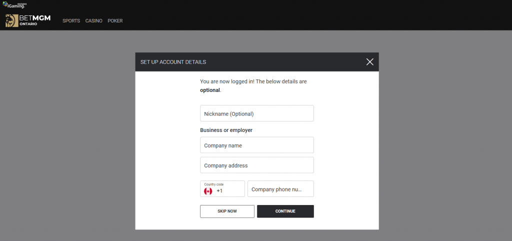 BetMGM Registration Final