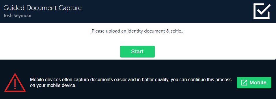 You need ti verify your identity