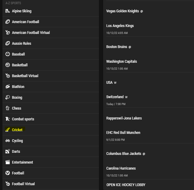 bwin cricket betting 1