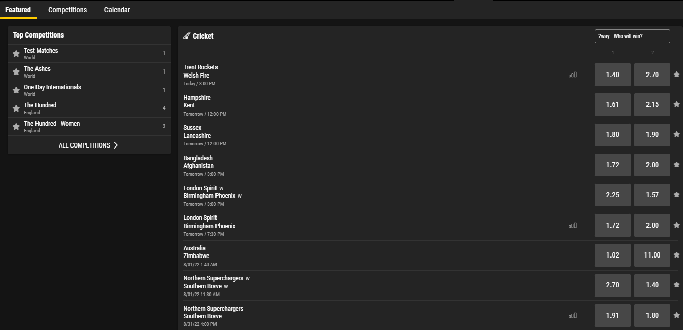 Cricket Betting Canada Best Cricket Betting Sites & Apps