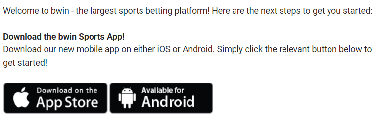 bwin mobile app email