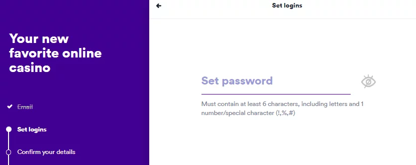 Choose a password