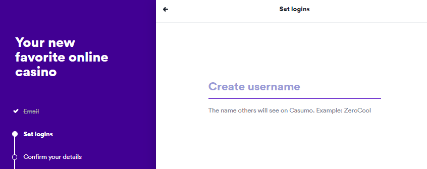 Create username