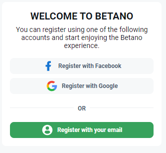 Betano sign up 2