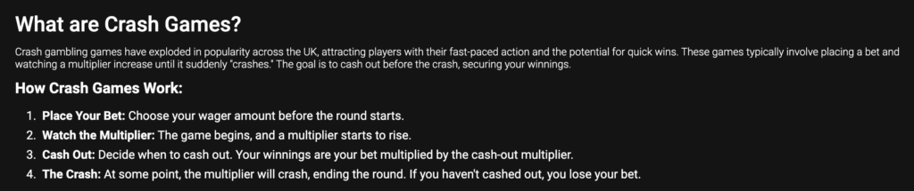 A small guide on how crash games work.