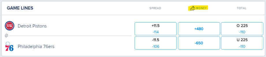 FanDuel cash out icon