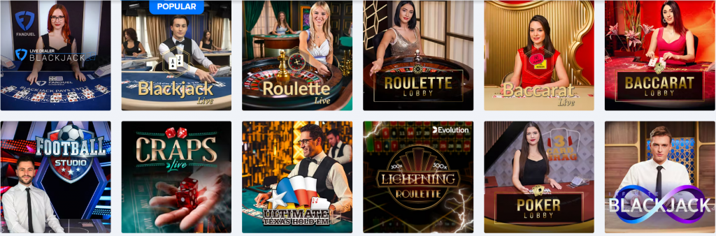 FanDuel live casino