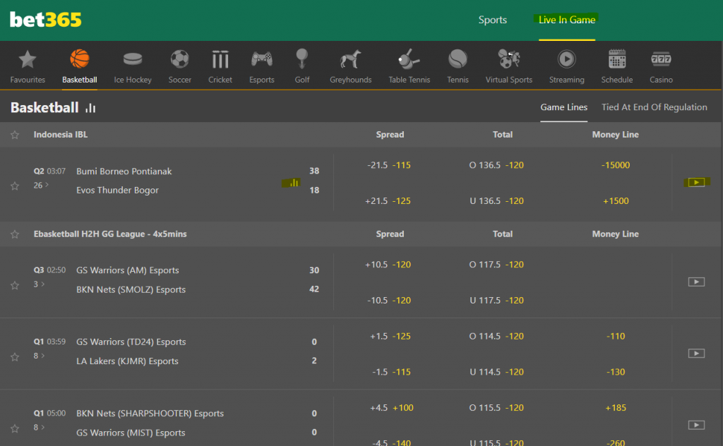 bet365 live betting