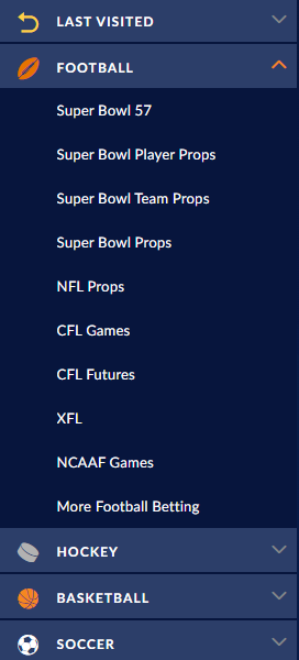 Accessing Sports Interaction NFL and Super Bowl bets