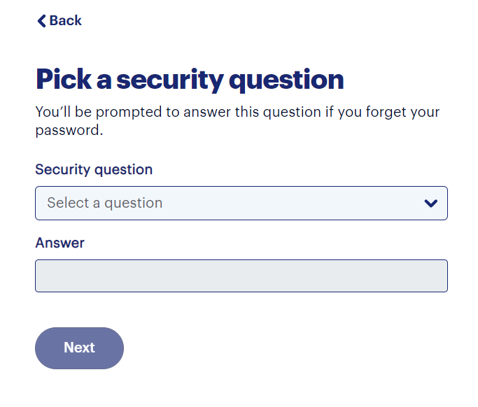 Loto Quebec has a security question