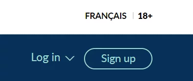 Loto Quebec sign up button
