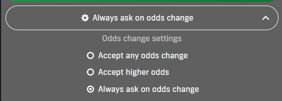 bet99 odds change