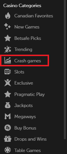 Betsafe crash games