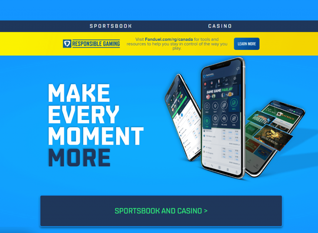 FanDuel homepage