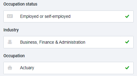 Pinnacle's occupation fields