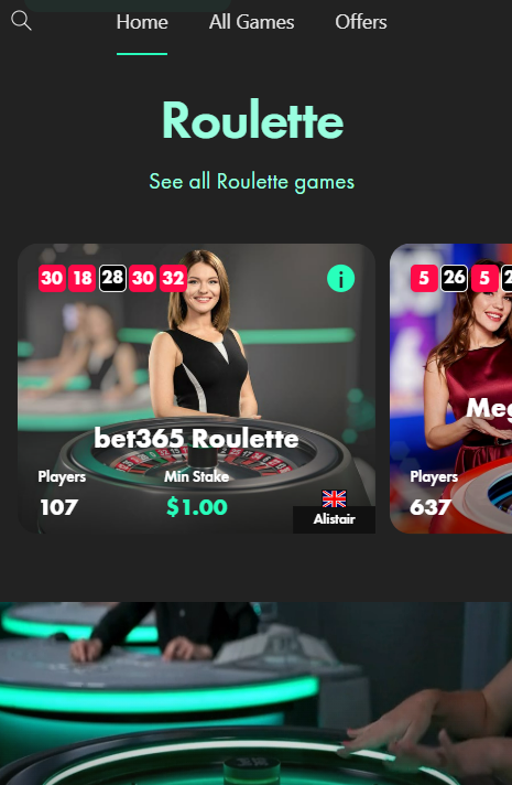 bet365 app live casino
