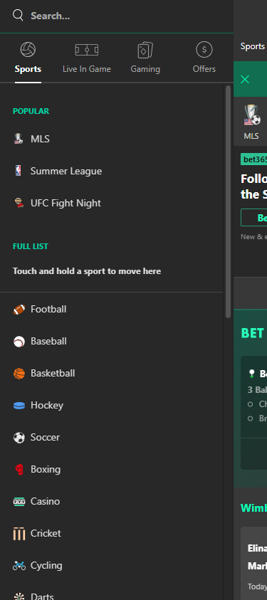 bet365 mobile browser