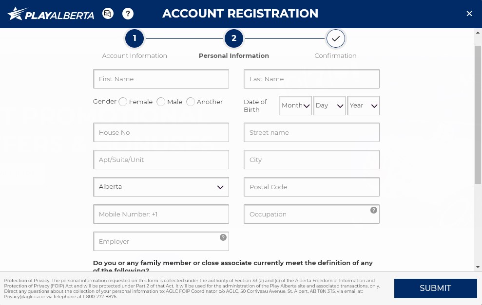 Sign up to Play Alberta
