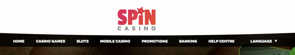Spin-Casino-menu
