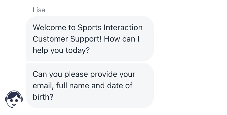 The agent asked for the same details I entered before starting the chat.