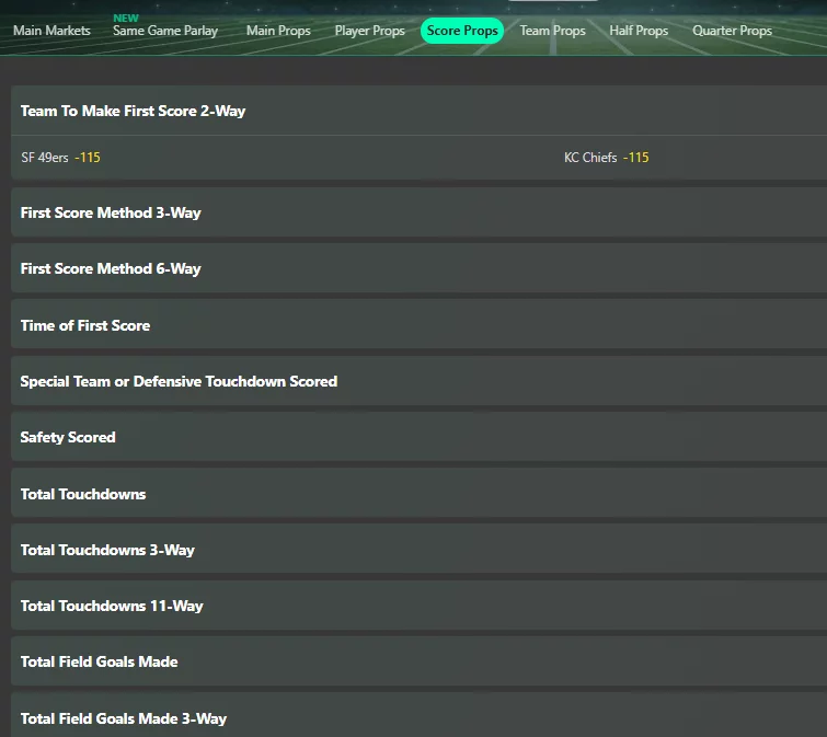 bet365 prop bets for super bowl