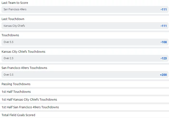Betano prop bets for the Superbowl